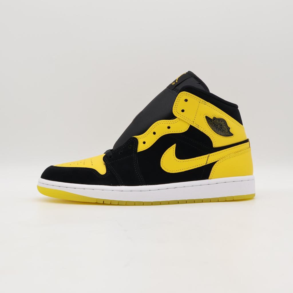 HJ6654-071 Nike Air Jordan Mid Черный Varsity Желтый (Мужской)