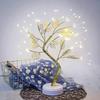 Настольная лампа Bonsai Led Tree, настольный декор, светодиодные лампы Pearl для дома, спальни, помещения, свадебной вечеринки, украшения, сенсорный выключатель, питание от батареи