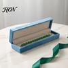 Portable Jewelry Case for Stores Sky Blue Velvet Box, Flip Top with Box Bracelets Soft Flannel Lining, Protective Container Bracelet And Bangle