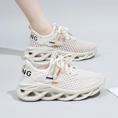 Модные кроссовки женские дышащие сетчатые туфли на толстой подошве для ходьбы спортивная обувь износостойкие кроссовки с мягкой подошвой для бега 2024 Новинка