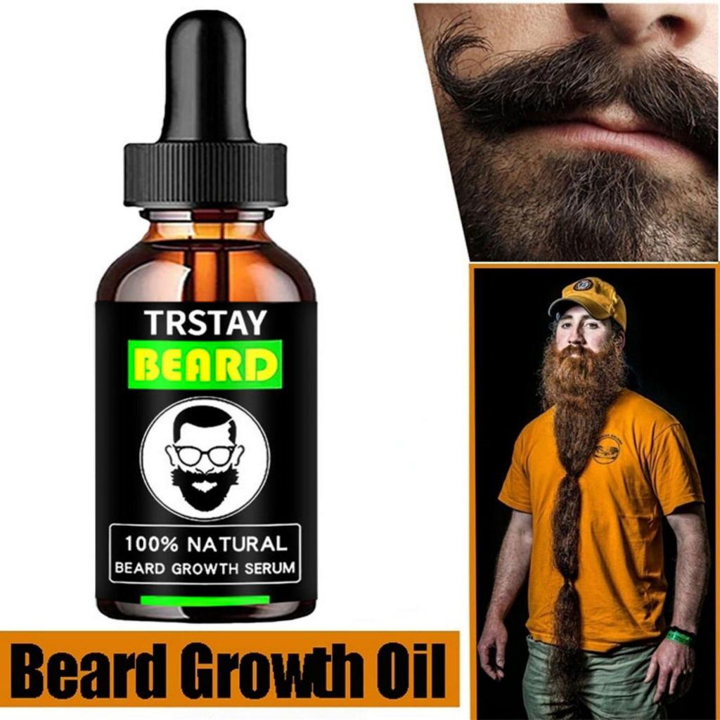 Beard Growth Liquid Promotes Beard Growth Thicker and Thicker Men's Beard Oil Moisturizing and Moisturizing Beard Essence