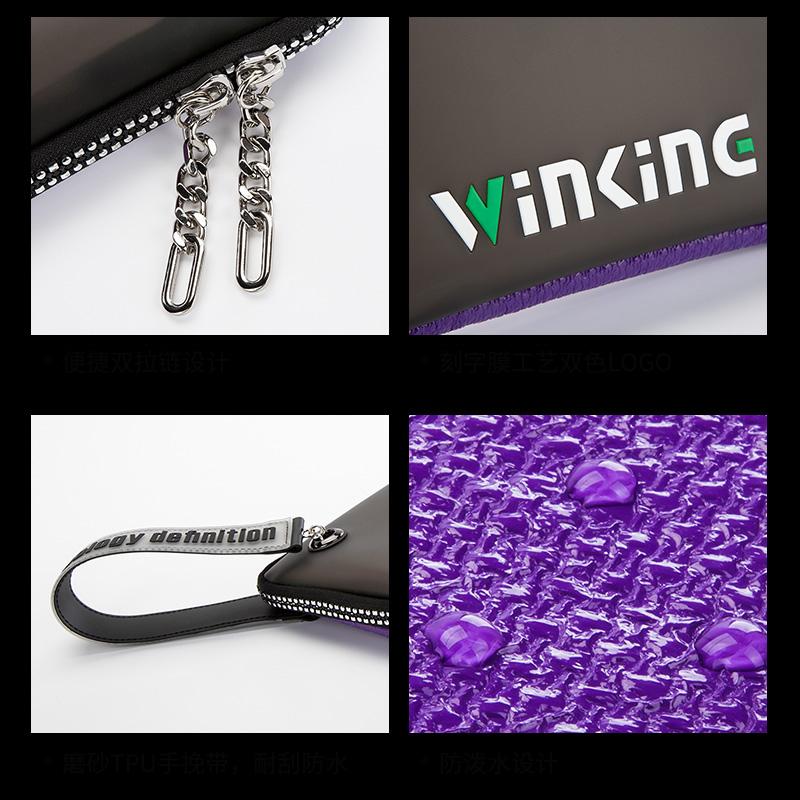 Men Women Laptop Bag 13 Inch Tablet Laptop Sleeve Case Linen+PU Leather Handbag 2022 New Street Trend Clutch Bag for Boys Girls