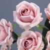 Искусственная роза 10 головок Устойчивый к УФ-лучам Искусственный шелковый цветок День святого Валентина Свадебная вечеринка Настольное украшение Центральный элемент DIY Ваза Искусственный цветущий декор