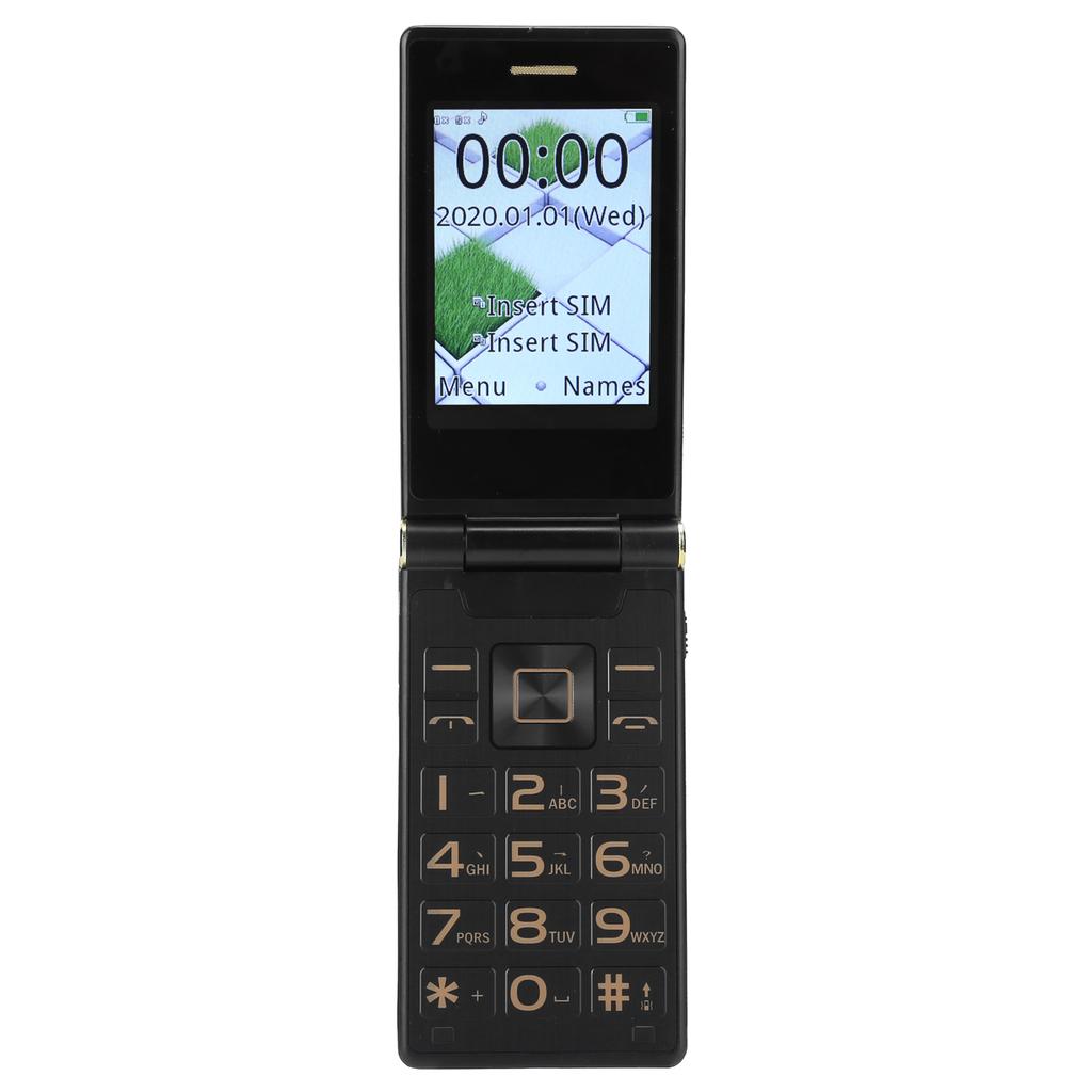 G10‑1 раскладушка 2,6 дюйма MP3 большой рупор 4G мобильный телефон для пожилых людей с двумя картами сотовый телефон 100‑240 В серый NOUS