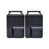 Car Trunk Leather Storage Bag Foldable Car Seat Back Tools Organizer Multifunctional UV storage suv back seat hanging organizer