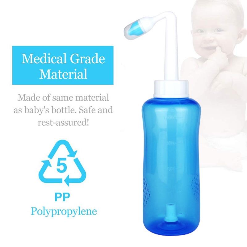 300ml/500ml 1Pc Saline Pot Nasal Wash Nose Allergic Bottle Cleaner