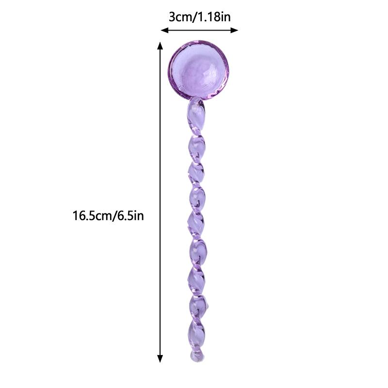Стеклянные кофейные ложки с длинной ручкой, красочные и милые чайные ложки, кухонные принадлежности, ложка для молочного десерта и мороженого