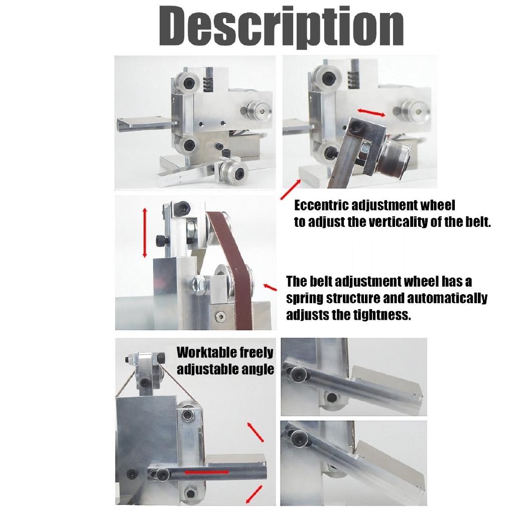 330x20ММ DIY Ленточный шлифовальный станок Мини шлифовальный Заточной станок с 7-ступенчатой регулировкой скорости Блок питания