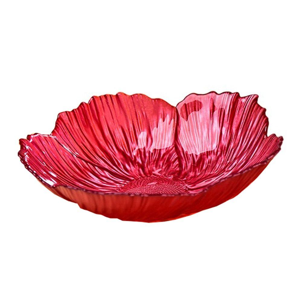 Хрустальная стеклянная фруктовая тарелка миска универсальная десертная тарелка декоративный поднос для конфет закуска