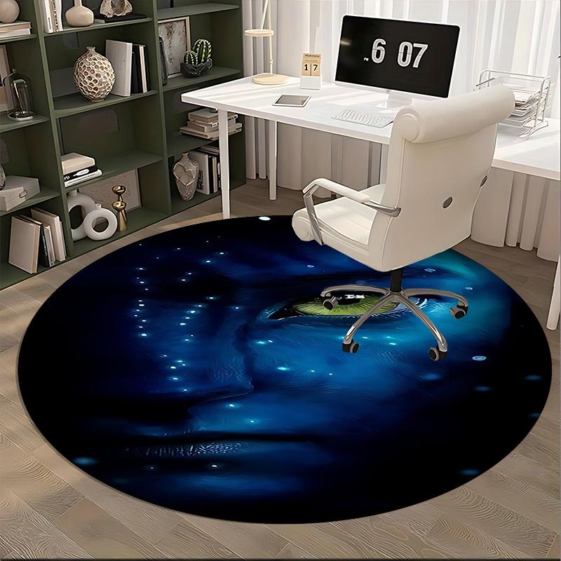 Avatar Inspired Chair Mat Round Carpet for Home Decor, Office Use, and Gift Giving Suitable for Bedrooms, Living Roomss0156b