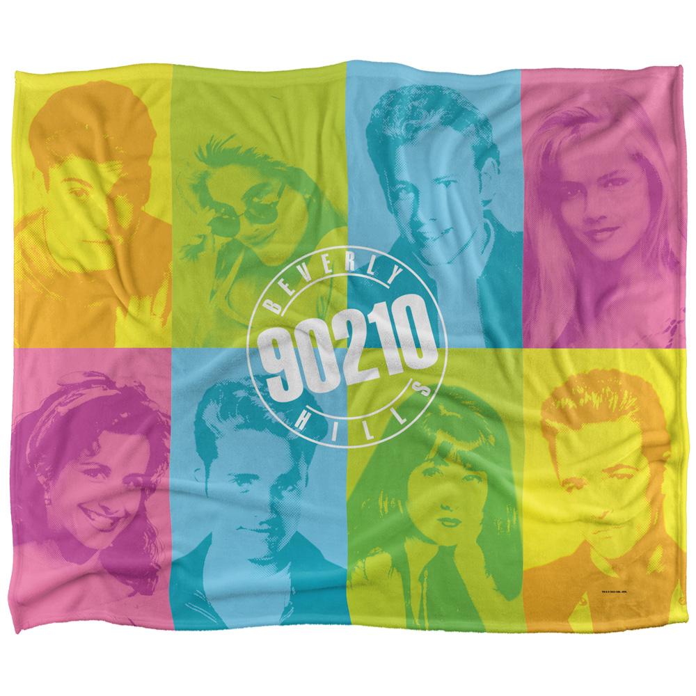 Beverly Hills Cop 90210 Silky Colour Block Supersoft Blanket