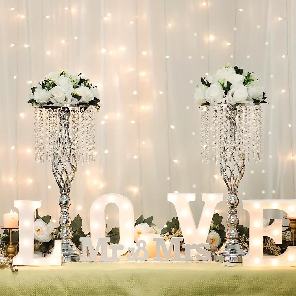 2 Wedding Flower Stand,table Decor,wrought Iron Plating Craft Flower Stand for Wedding Party Birthday Party,wedding Table Centerpiece,christmas Hacor