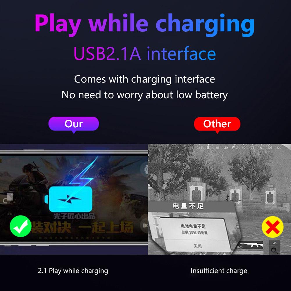 Мобильный контроллер геймпада M1Pro, конвертер клавиатуры и мыши BT5.0 для PUBG