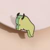 Cute Cow Enamel Pins Custom Animation Brooches Lapel Badges Clothes Cartoon Jewelry Gift for Kids Friends