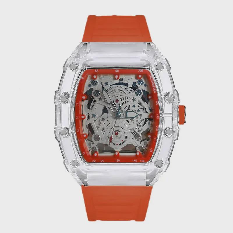 Ричард Серия: Кварцевые часы унисекс со светящимися стрелками и прозрачным корпусом