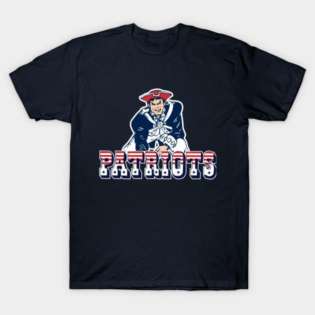 Мужская черная футболка с принтом Patriots Football Печать методом термопереноса без вырезания Хлопковая футболка