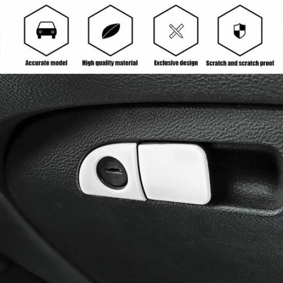 White Passenger Storage Grab Handle Cover Trim for Challenger 15+ / Charger 11+