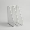 Mesh File Organizer Vertical Holder with Compartments Open Design