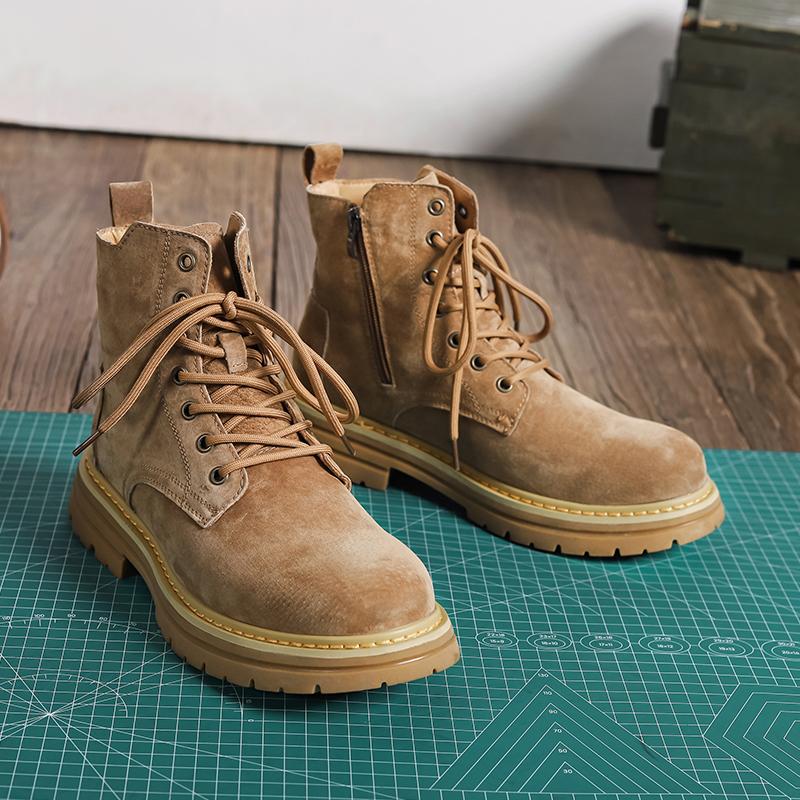 Брендовые мужские ботинки на шнуровке, зимняя повседневная обувь, дизайнерские роскошные ботинки Chelsea Tactical Trend Work Safety, кожаные кроссовки по щиколотку