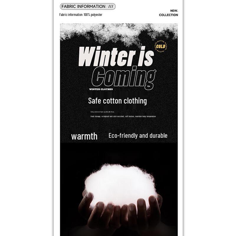 NASA MARVEL Men's Warm Hooded Puffer Jacket