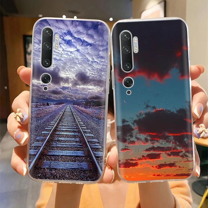 Для Xiaomi Mi Note 10 Чехол Милый Расписной Мягкий Силиконовый Чехол-накладка Для Xiaomi Mi Note10 Pro Lite 10lite Прозрачные Чехлы для Телефона Фундас