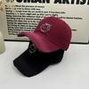 Cute Puppy Embroidered Baseball Cap Women's New Enlarged and Deepened Wide Brim Showing Face Small Fashion Cap