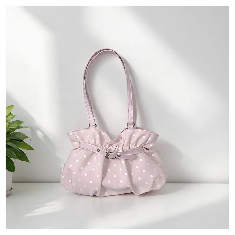Chic Polka Dot Large Capacity Handbag & Shoulder Bag