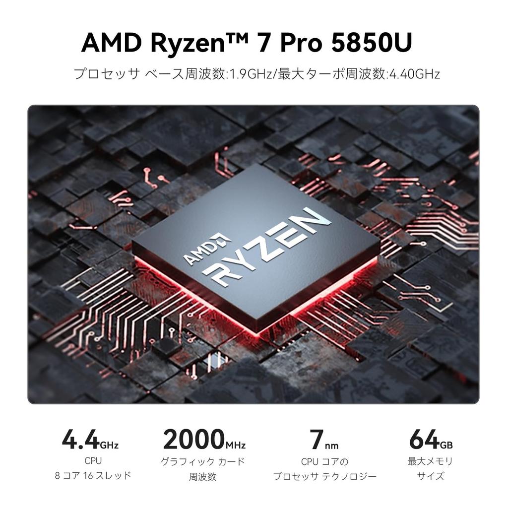 Beelink SER5 PRO 5850U Mini Ryzen 7 PRO Mini 16 ГБ DDR4 500G SSD Мини-компьютер с поддержкой WiFi Bluetooth WOL ПК, компьютер, (до 4,4 ГГц) 8С/16Т, 6, 5.2,