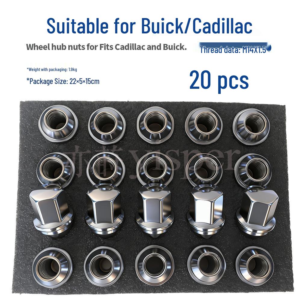 Гайки ступицы колеса M14X1.5 для Buick/Cadillac