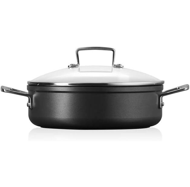Сковорода алюминиевая Le Creuset с стеклянной крышкой 28 см (51113280010500)