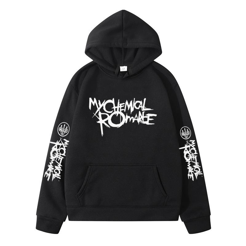 My Chemical Romance Mcr Band Printed Casual Sweatshirt Men's And Women's Same High Quality Fashion Loose Oversized Hoodie