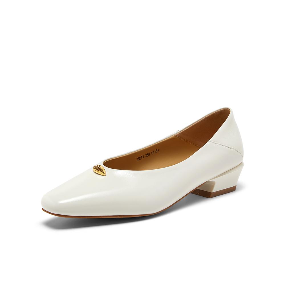 Bestu 26 Autumn Shallow Mouth Single Shoes Fashion Trend Commuter Coarse Heel Square Head Women's Shoes