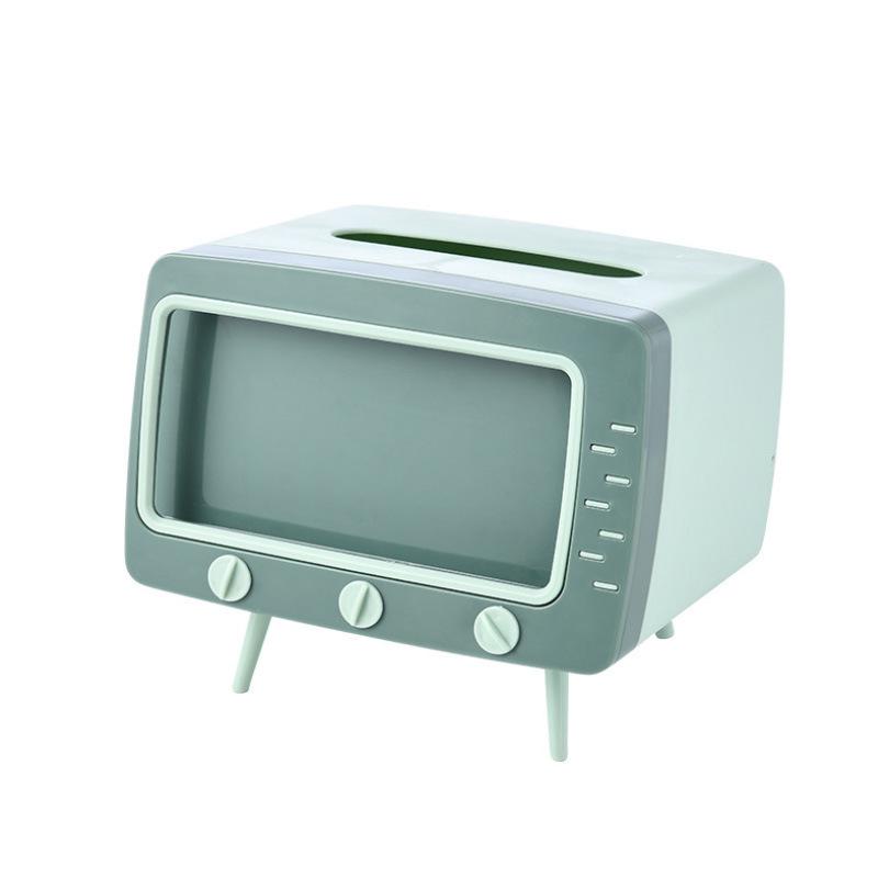 Элегантная многофункциональная пластиковая коробка для салфеток с местом для хранения для гостиной, журнального столика или ванной комнаты