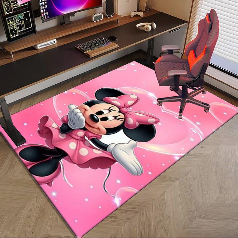 Mouse Couple Artwork Printed Area Rug for Office, Chair Rug, Decorative Carpet Floor Mat, Large Size Fan gifts Christmas gifts