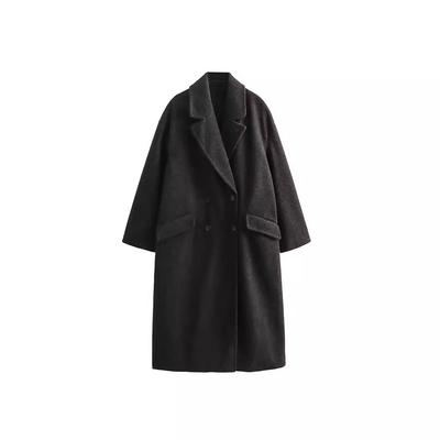 2025 Осень/Зима Новая женская одежда Новая мода Повседневная Универсальная Мягкая Свободная Длинная Пальто Пальто