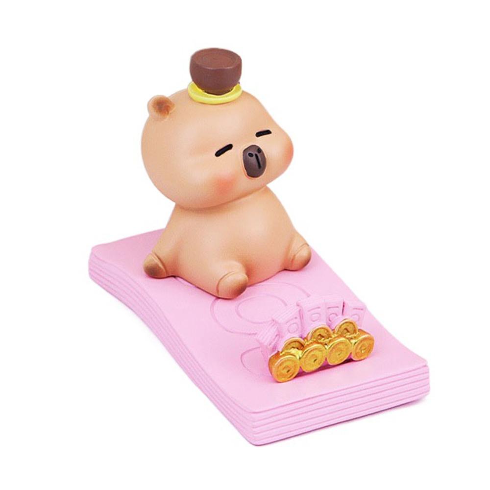 Desk Decor Capybara Mobile Phone Stand Figure Model Capybara Cell Phone Bracket Desktop Ornaments