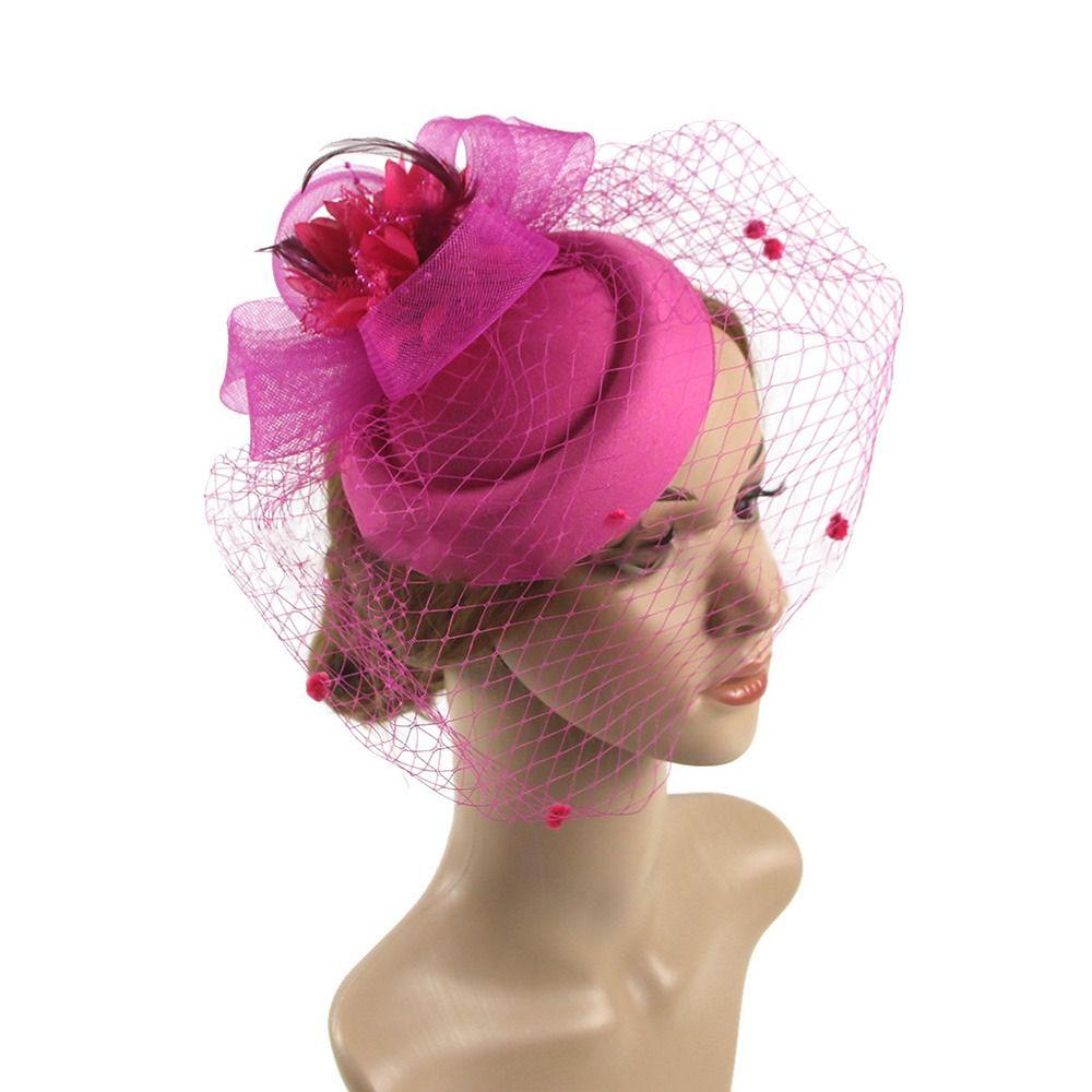 Перья Головной убор невесты Фата Цилиндр Головной убор Досуг Перья Аксессуар для волос Женский