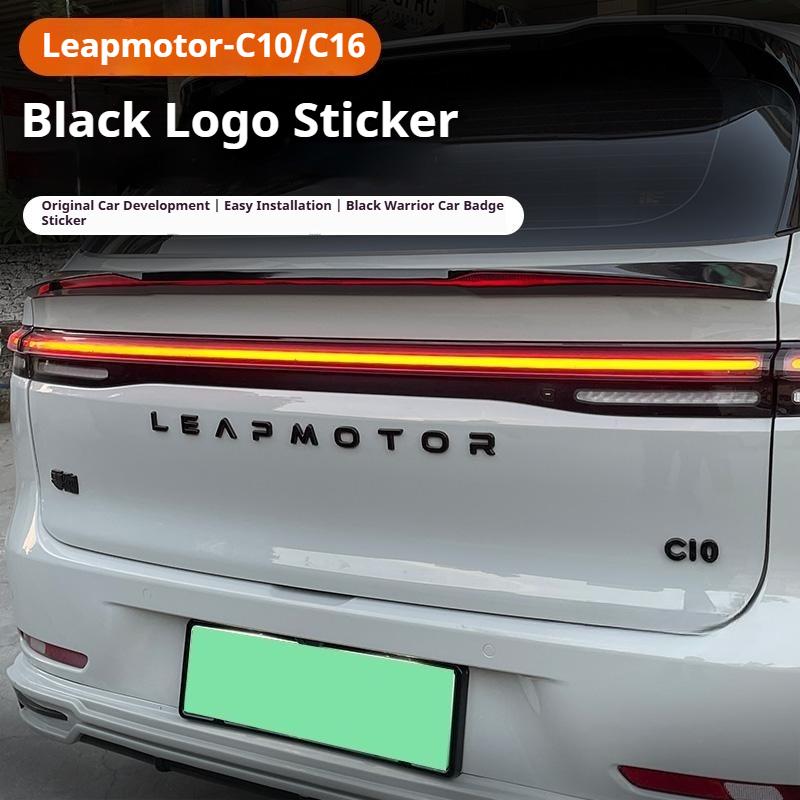 Черный Воин Наклейка с Буквой на Эмблему Автомобиля Leapmotor C10/C16 для Внешней Модификации