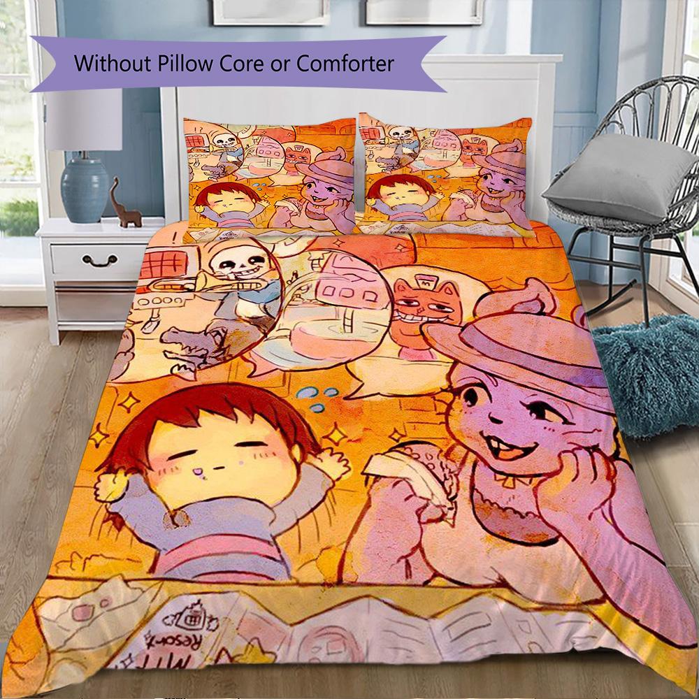Dungeon Series Pattern Bedding,Quilt Set Quilt Cover Pillowcase Home Birthday Gift (1*duvet cover+2*pillowcase,without core)XSJT0917271