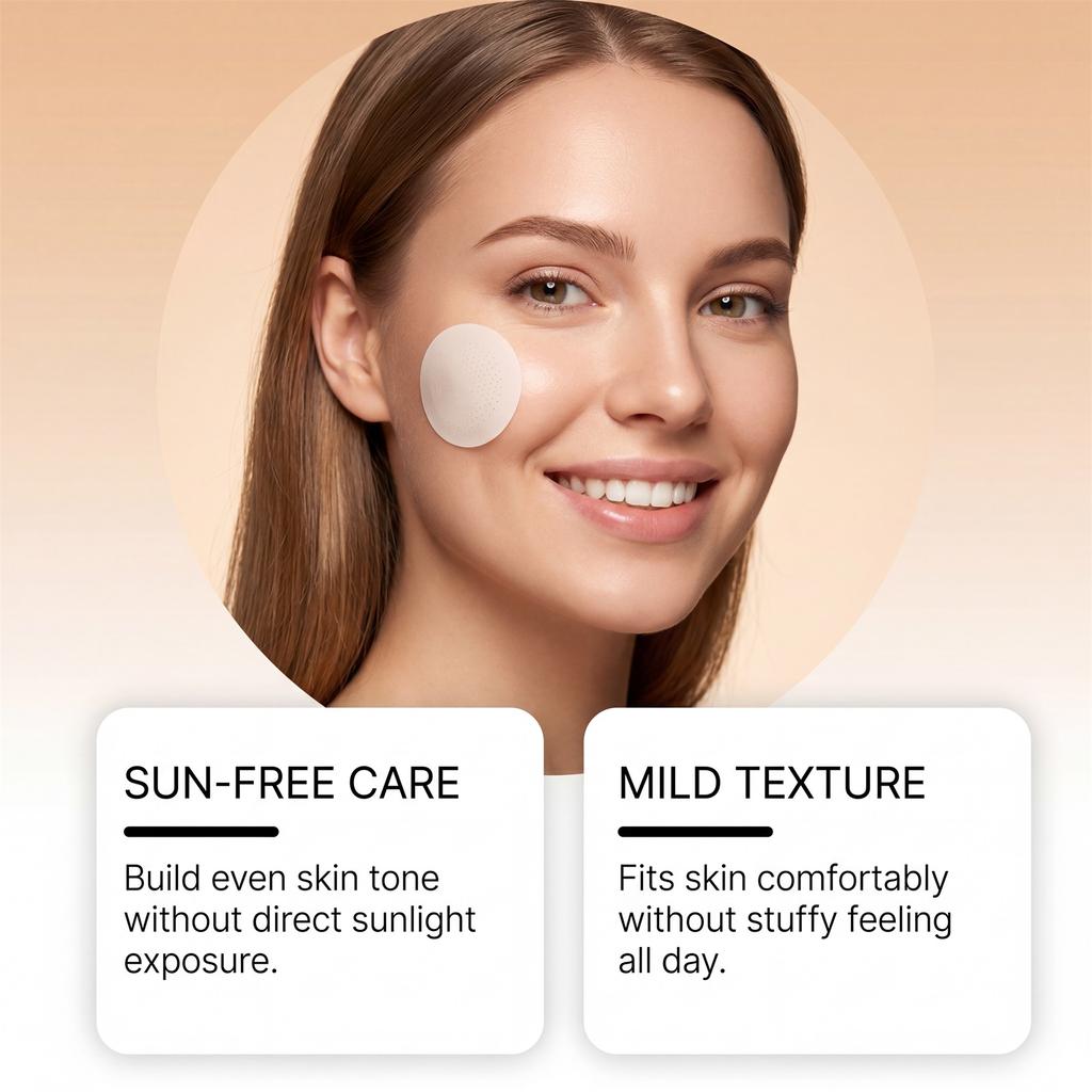 Патчи Sunfree с микроиглами для сияния и ровного тона кожи 7 патчей Быстрое глубокое действие от тусклости и неровной текстуры кожи