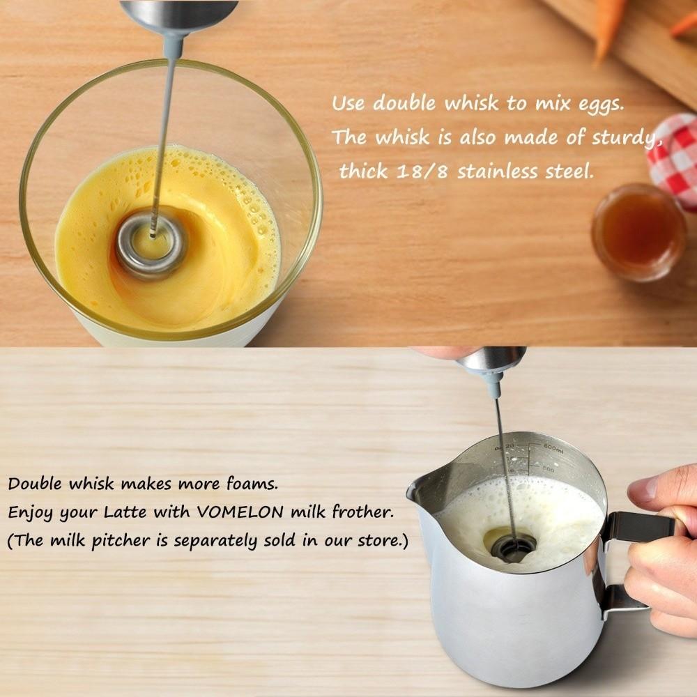 Stainless Steel Handheld Frother High Speed Coffee Frother Egg Beater Milk Foamer Coffee Shop