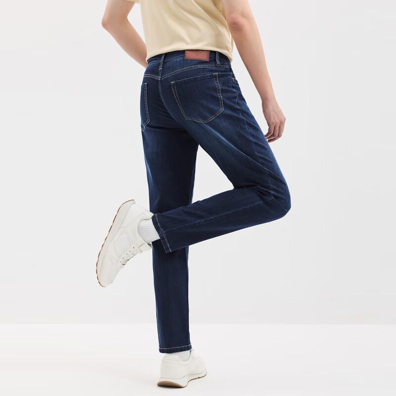 SEPTWOLVES Мужские джинсы прямого кроя из смесового хлопка