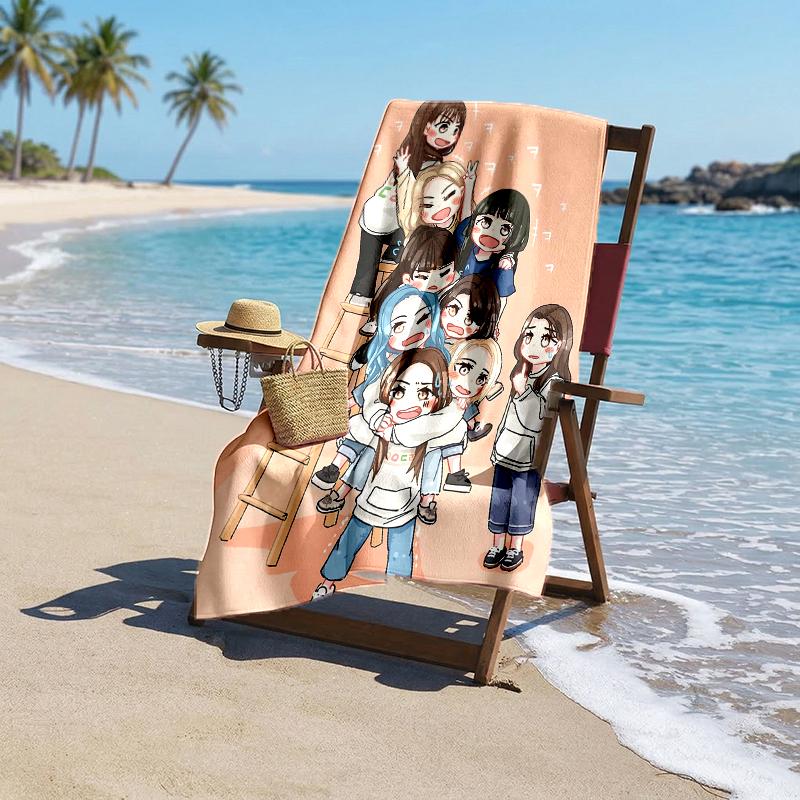 Twice Fashion Beach Towel: Ideal for Summer Adventures Soft, absorbent and quick drying suitable for swimming and bathing