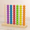 Деревянная игра на сортировку бусин с 7 рядами для развития мелкой моторики, дошкольное обучение, сортировка по цвету, пирамидка, развивающая игрушка