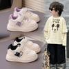Girls Board Shoes 2025 Spring and Autumn New Baby School Little White Shoes Boys Sports and Leisure Shoes Non-slip Baby Shoes