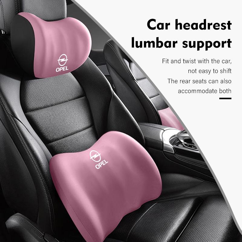Car Pillow Protection Backrest Cushion Lumbar Headrest Support For Opel Corsa Astra H G J Insignia Vectra Zafira Meriva LK3