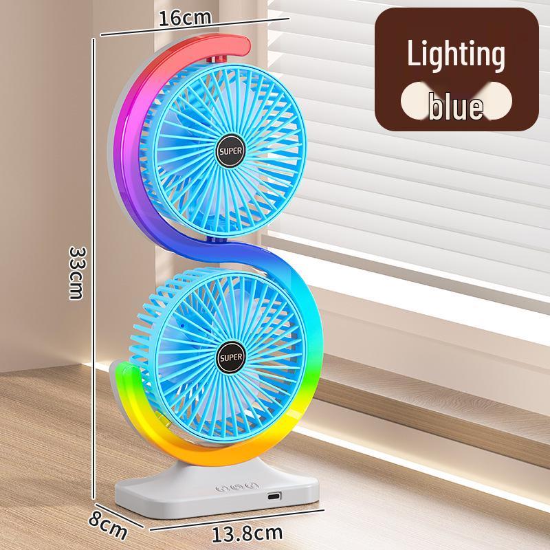 Rechargeable Desktop Circulation Fan for Student and Office Use