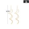 Women Drop/Dangle Fashion Accessories Twisted Long Line Ear Line Ear Studs Jewelry Drop Earrings