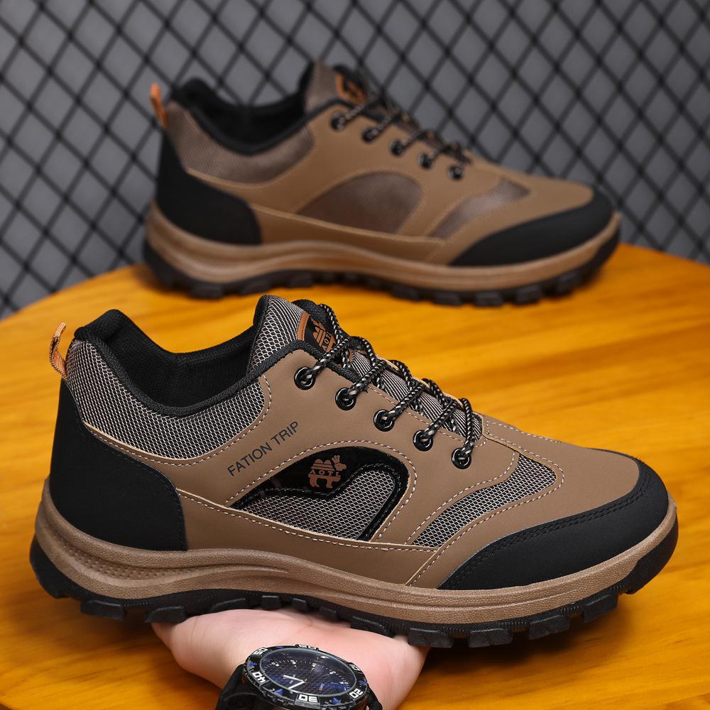 Мужская рабочая обувь Четыре сезона Уличная обувь для хайкинга и пеших прогулок Обувь для работы на строительной площадке Средства защиты труда Повседневная спортивная обувь