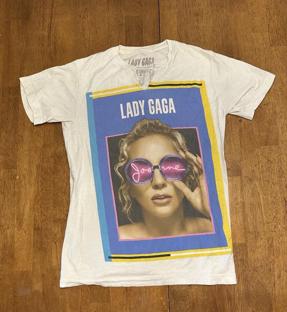 Lady Gaga World Tour Big Face T Shirt Small 2017 Cut Neck
